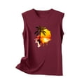 thumbnail image 4 of Birdeem Débardeur pour Femmes Mode Imprimé Col Rond Ample Sans Manches T-Shirt Chandail, 4 of 12