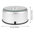 thumbnail image 4 of MesaSe LED Rotatable Display Base 7 Colors Light Stand Display Holder for 3D Crystal Crafts Glass Art with US Plug (80mm in Diameter  Silver), 4 of 6