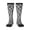 3 Black, variant on Women's Knee High Socks Soccerballs Pattern Outdoor Casual Tube Socks