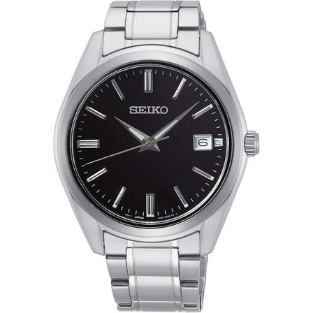Seiko Classic Quartz Black Dial Men's Watch SUR311P1