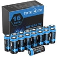 thumbnail image 1 of Batería de litio Home4me CR123A 3V 1650mAh, paquete de 16 unidades 123A, 1 of 7