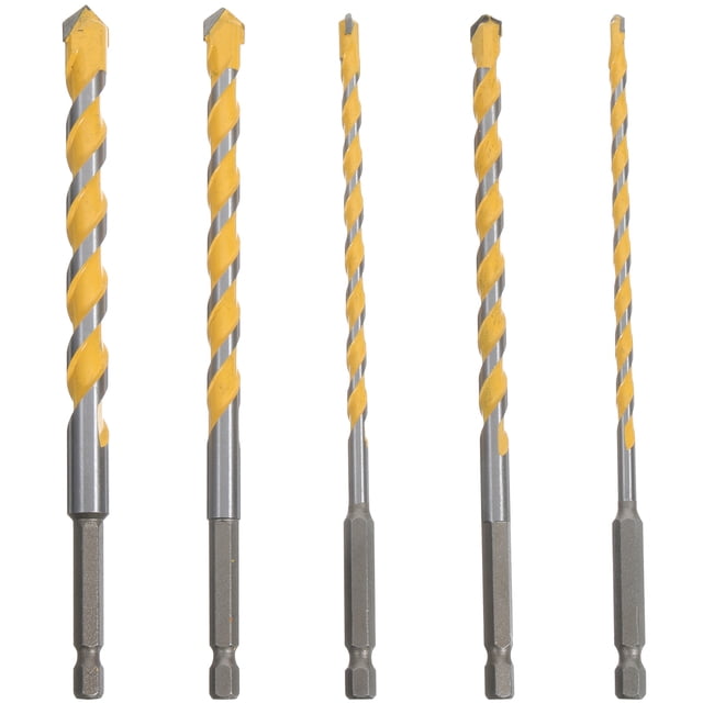 MasteelfCA 1 Set Square Drill Bit Assortment Concrete Bit Glass Brick Masonry Drill Bit