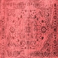 thumbnail image 1 of Ahgly Company Indoor Square Oriental Red Industrial Area Rugs, 7' Square, 1 of 4