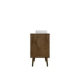 thumbnail image 7 of Liberty Wood 32" Bathroom Vanity Sink & 2 Shelves in Rustic Brown & Aqua Blue, 7 of 7