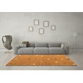thumbnail image 3 of Ahgly Company Indoor Round Abstract Orange Modern Area Rugs, 7' Round, 3 of 4