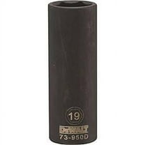 Stanley Tools 7515307 DWMT73950OSP Impact 0.5 Drive 6 Point Socket, 19 mm