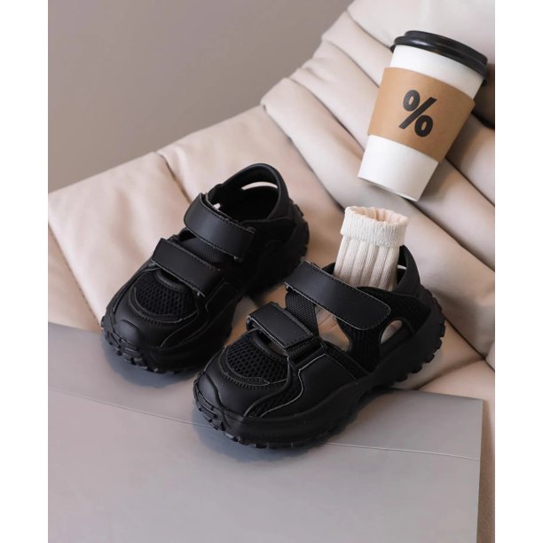 Sandalias deportivas transpirables para niños, novedad de verano, zapatos informales para niños y niñas, medias sandalias para bebés, calzado cómodo