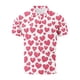 thumbnail image 4 of TaTaai Men's Valentine Print Turndown Collar Quarter Sleeve Pullover, Valentine's Day Gift, Casual Daily Outdoor T-Shirt Gift, 4 of 5