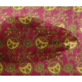 thumbnail image 4 of oneOone Viscose Chiffon Fabric Leaves & Floral Block Print Fabric BTY 42 Inch Wide, 4 of 4