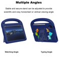 thumbnail image 2 of Dteck for New iPad mini 8.3" Case 2024 for Kids, iPad mini 6 Case 2021,Lightweight EVA Shockproof Handle Kids Case with Kickstand Cute DIY Accessories,Navy Blue (Cartoon Letters), 2 of 6