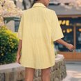 thumbnail image 6 of adaychics Matching Shirt and Shorts Set Women Two Piece Striped Button Up Top and Shorts Outfits Casual Sets Daily Wear, 6 of 7