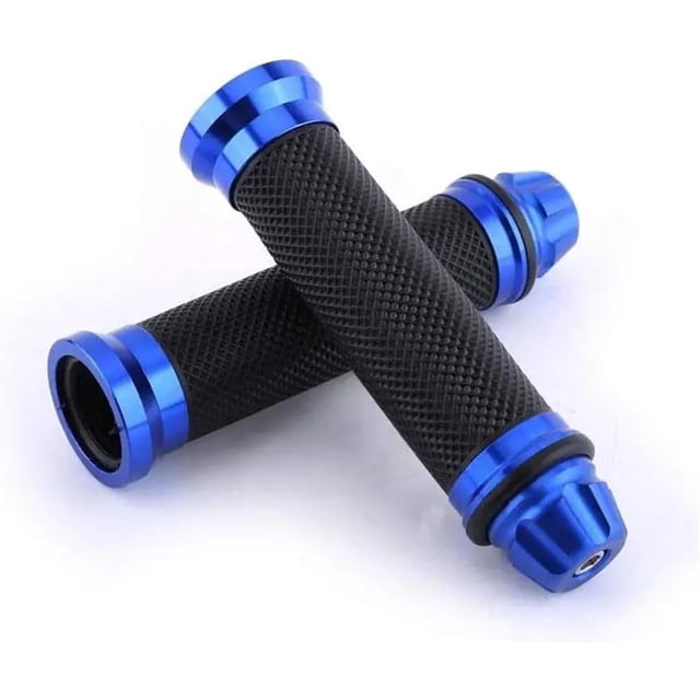 Puños de motocicleta 2 uds, empuñadura de motocicleta, mano, aleación de aluminio, Pedal de goma, motociclista, Scooter, manillar, cubierta suave, empuñaduras, accesorios de modificación