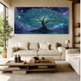 thumbnail image 6 of Large Tree of Life Canvas Wall Art, Abstract Canvas Prints Fantasy Landscape Paintings, Oversized Nature Pictures Artwork for Modern Home Decoration, 6 of 7