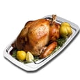 thumbnail image 3 of Support à Dinde en Acier Inoxydable Rôtir Poulet Noël Assiette Poêle Viande Clou Plateau, 3 of 9
