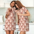 thumbnail image 4 of Lsque goose bird and daisy Pattern Nightgowns for Women Sleep Shirts Short Sleeve Nightshirt Pullover Nightdress Soft Sleepwear Relaxed Fit Nightdress, 4 of 6