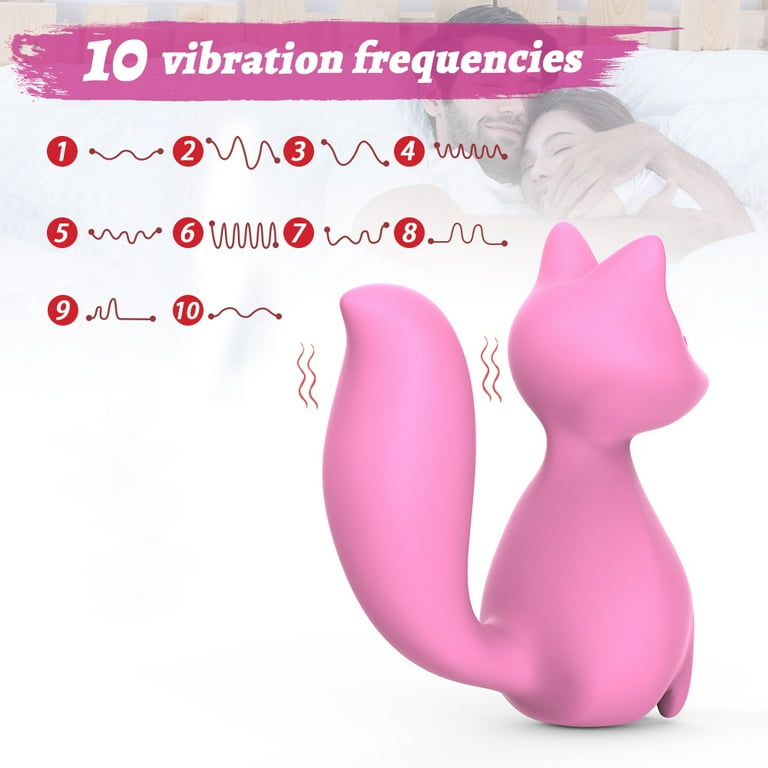 Vibrators-Massager-Clitoral Stimulator G-spot Sex Toys - Fox Vibrator - Red 