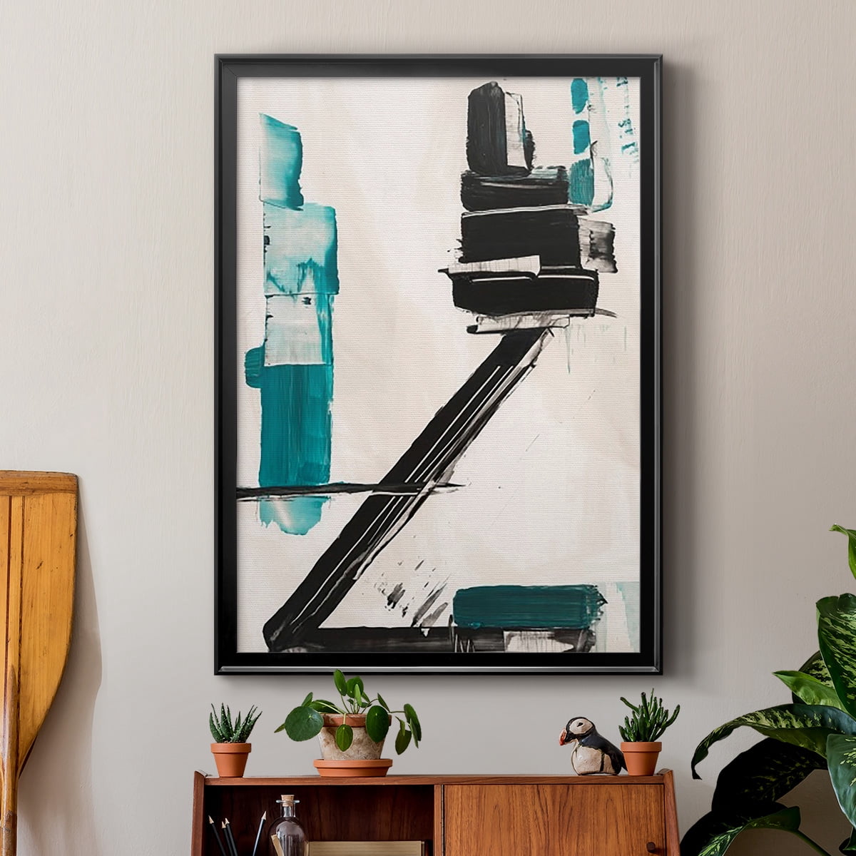 Geometry Notes IV Premium Framed Print, in Gold, Black, or Silver - Ready to Hang