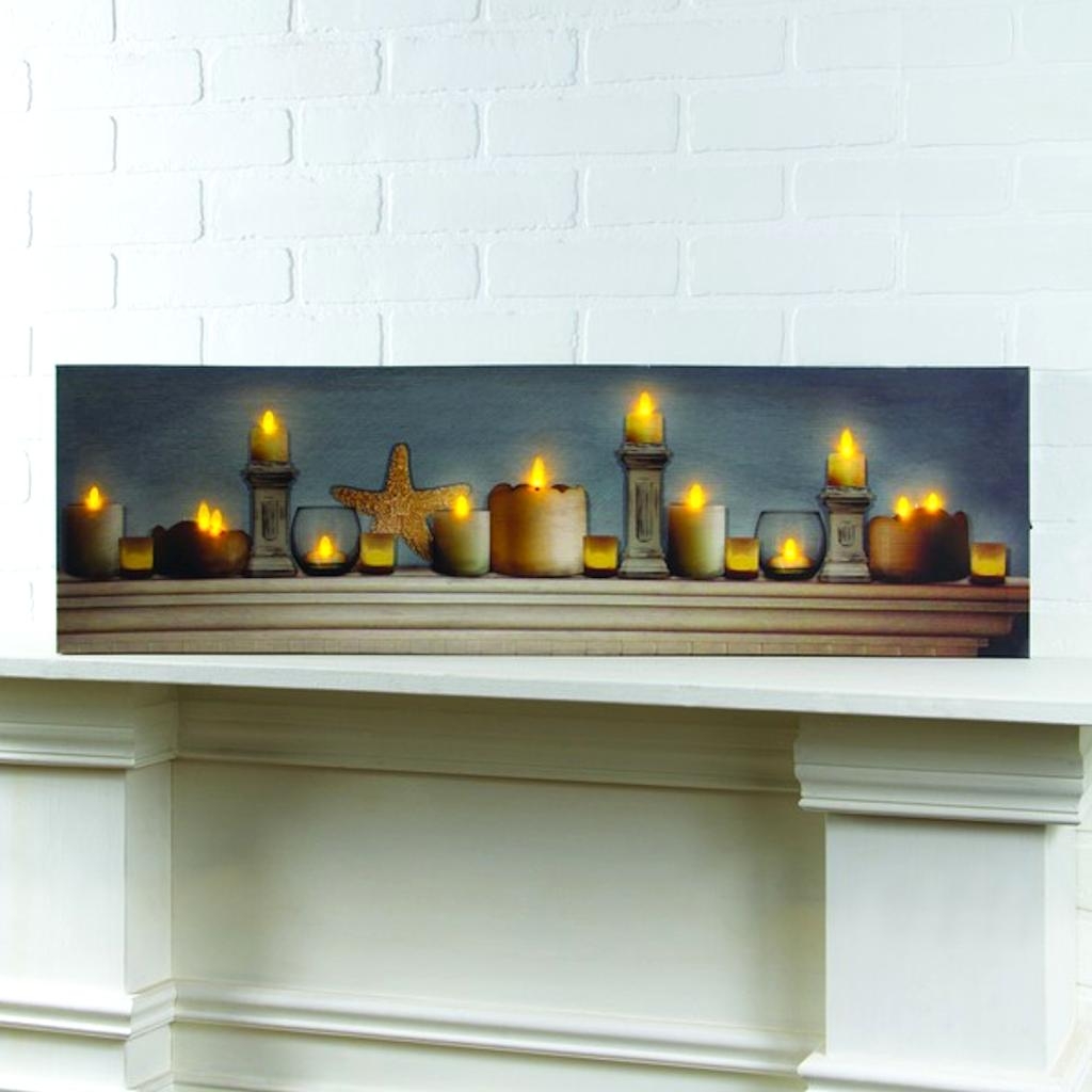 Timeless by Design 12166 - 10 timeless-by-design-12166-10-x-34-x-1-lighted-beach-canvas-battery-operated-led-lighted-canvas-with-timer-batteries-not-included-walmart-com