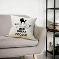thumbnail image 2 of This Seat Is Reserved For The Great Poodle Throw Pillow Case, Dog Lover Gifts, Funny Poodle Decor, Poodle Lover Gift, Poodle Mom Gift, 18 x 18 Inch Poodle Dog Linen Cushion Cover for Sofa Couch Bed, 2 of 5