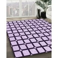 thumbnail image 2 of Ahgly Company Indoor Square Patterned Rebecca Purple Area Rugs, 6' Square, 2 of 6