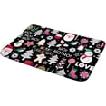 thumbnail image 4 of Bathroom Rugs Door Mat Floor Mat Super Cozy Cute Cartoon Christmas Elements Print Bathroom Carpet Decorative Indoor Outdoor 23.6x15.7 inch Carpet Runner, 4 of 4