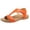 Orange, variant on asdoklhq Women's Sandals Shoes,Summer Ladies Flat Heel Slippers Sandals Casual Women's Shoes