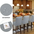 thumbnail image 4 of PiccoCasa Waterproof Bar Stool Covers for Counter Height Side Chair Covers Grey 4, 4 of 7