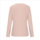 thumbnail image 5 of Camiseta de Mujer con Encaje de Piña y Costuras, Color Liso, Larga, Cuello Redondo, Informal. Rosa M, 5 of 7