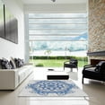 thumbnail image 6 of Ahgly Company Indoor Rectangle Patterned Steel Blue Novelty Area Rugs, Swatch Sample, 6 of 6