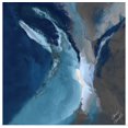 thumbnail image 1 of Great BIG Canvas | "Blue Ocean Dance I" Art Print - 20x20, 1 of 4