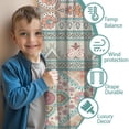 thumbnail image 3 of Blackout Kids Curtains,Orange and Purple Diamond Shaped Geometric Boho Pattern Childrens Insulated Curtains Set Of 2,Bedroom Essentials,Toddler Room Decor 52x63in(132x160cm), 3 of 5