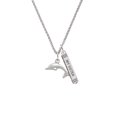 thumbnail image 2 of Delight Jewelry Silvertone Antiqued Dolphin Silvertone Always My Sister Bar Charm Necklace, 23", 2 of 4