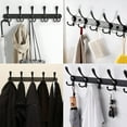 thumbnail image 2 of Aovky Wall Mounted Coat Rack, 2 Pack 16 Inch Heavy Duty Stainless Steel Wall Hook Rack with 5 Triple Hooks, 2 of 7