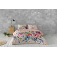thumbnail image 2 of Gouchee Home Chiba King Duvet Cover Set – 3‑Piece Floral Watercolor Print, Reversible Blush Pink, 100% OEKO‑TEX Certified Cotton, 2 of 2