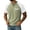 Green, variant on Mens Short Sleeve Henley Shirts Casual Waffle Knit Colorblock Raglan T-Shirts, Summer Leisure Lounge Tops with Pocket Quick Dry Breathable Outdoor Fashion Tee