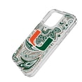 thumbnail image 2 of Miami Hurricanes iPhone Paisley Design Clear Case, 2 of 7