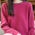 thumbnail image 4 of BLVB Sweaters for Women Lightweight Cozy Pullover Tops Long Sleeve Dressy Casual Shirts Crewneck Fashion Clothing Fall Outfits, 4 of 5