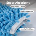 thumbnail image 2 of Mop Slippers Shoes 1 Pairs (2 Pieces) - Microfiber Cleaning House Mop Slippers Floor Cleaning Tools Shoe Cover Soft Washable Reusable Chenille Foot Socks Floor Cleaning Tools Shoe Cover, 2 of 7