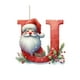 thumbnail image 2 of mfyjkho Adorno de árbol de Navidad acrílico plano con letras del alfabeto, colgante decorativo para decoración de fiestas en el hogar, incluye 1 pieza, 2 of 3