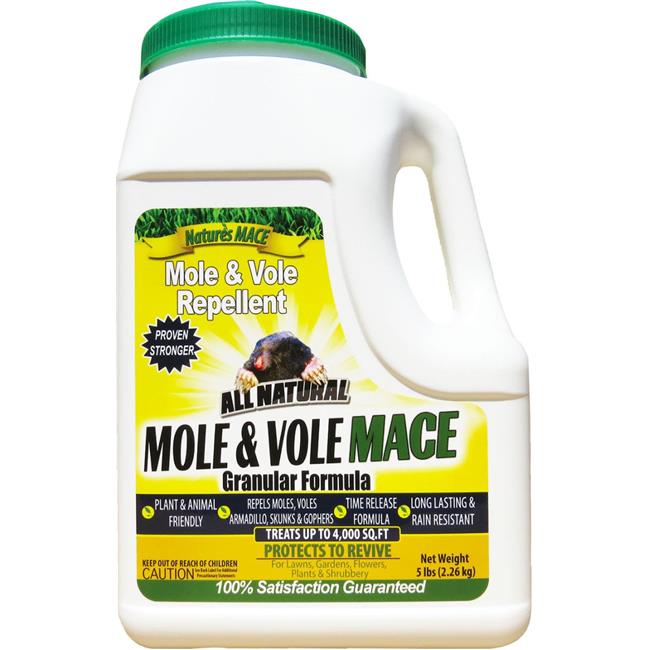 Nature's MACE 995002 Mole Repellent Granular Shaker 5 Pounds Treats