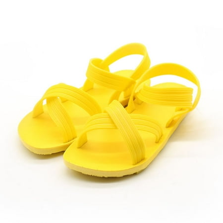 

Cathalem Ladies Comfortable Women Sandals Outdoor Beach Slide Shoes Fashion Sandals for Women Casual Summer Yellow 8