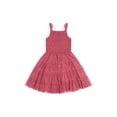 thumbnail image 5 of Kensie Girl Sleeveless Jacquard Bow Mesh Dress, Sizes 4-16, 5 of 7