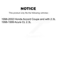 thumbnail image 2 of Transit Auto Front Coated Disc Brake Rotors and Semi-Metallic Pads Kit for Car Honda Accord Acura CL KGS-100201, 2 of 11