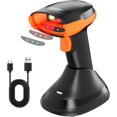 thumbnail image 1 of Bluetooth & 2.4GHz Wireless Barcode Scanner with Patented Color Light Technology for Color Barcodes, 2D/1D QR Code Reader, Customizable Settings & Wireless Charging Cradle, 1 of 8