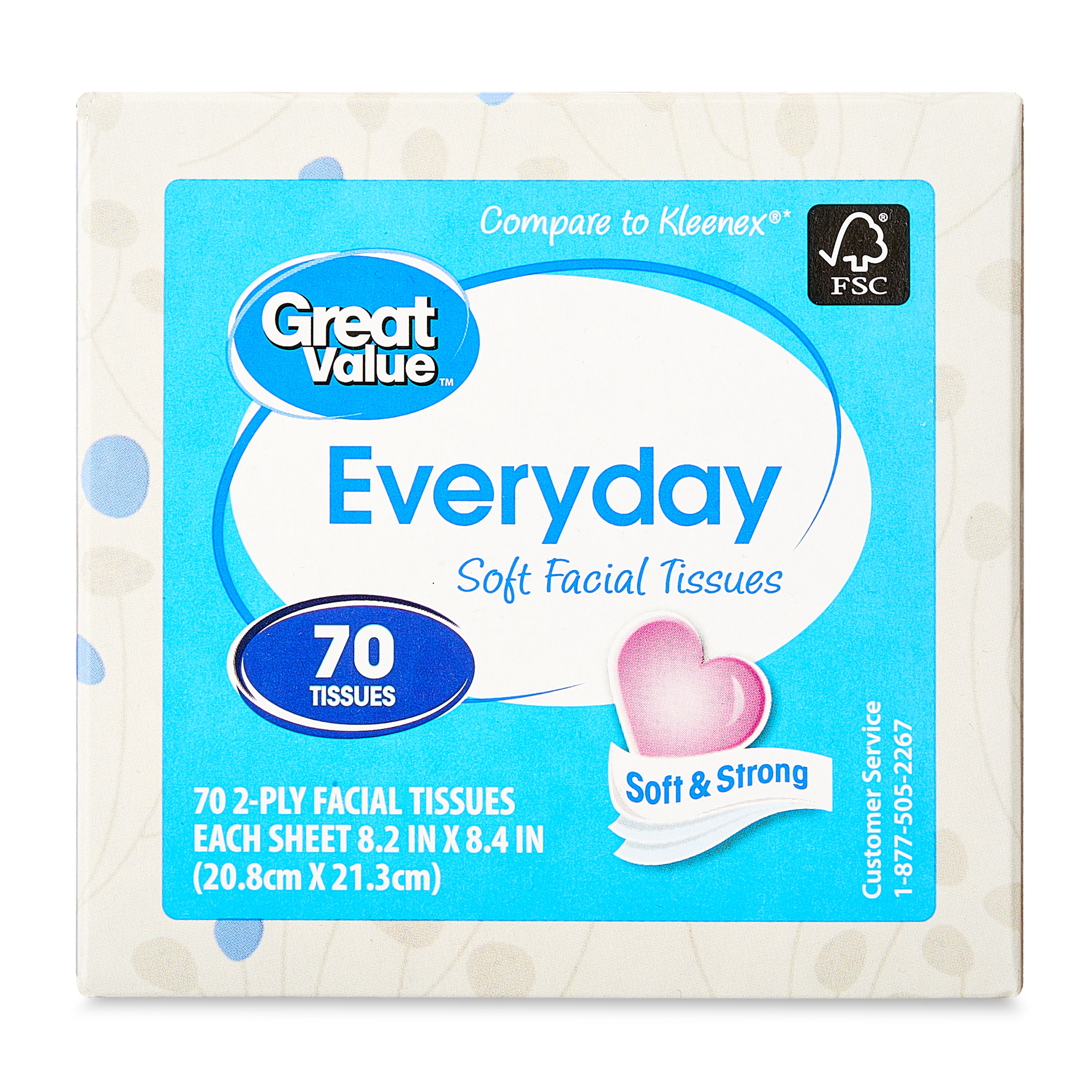 Great Value Everyday Soft Facial Tissues, 18 Pack photo 6