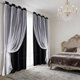 thumbnail image 3 of ddioayh Curtains Double Layer Blackout Thermal Insulated with Star Lace Design 84x52in for Bedroom and Living Room Adjustable Light Control, 3 of 6
