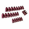 thumbnail image 3 of Chrome Press on Nails Medium Stiletto Fake Nails Glossy Glue on Nails Almond Acrylic Nails Metal Mirror Rose Pink Artificial Nails Pearl Flash Aurora False Nails with Design 24 pcs 037009Rose 0.04, 3 of 4
