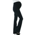 thumbnail image 3 of Maternity Women's Flare Leg Denim Jeans - Black/Blue 28, 3 of 4