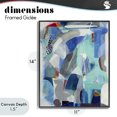 thumbnail image 4 of Stupell Industries Modern Complex Blue Layers Black Framed Giclee Art, 11 x 14, by Jill Martin, 4 of 8