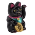 thumbnail image 1 of Fortune Cat, Solar Energy Desktop Fortune Cat  for Car Black, 1 of 7